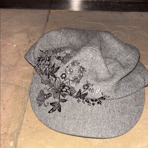 Scala hat - engineer style with sequins